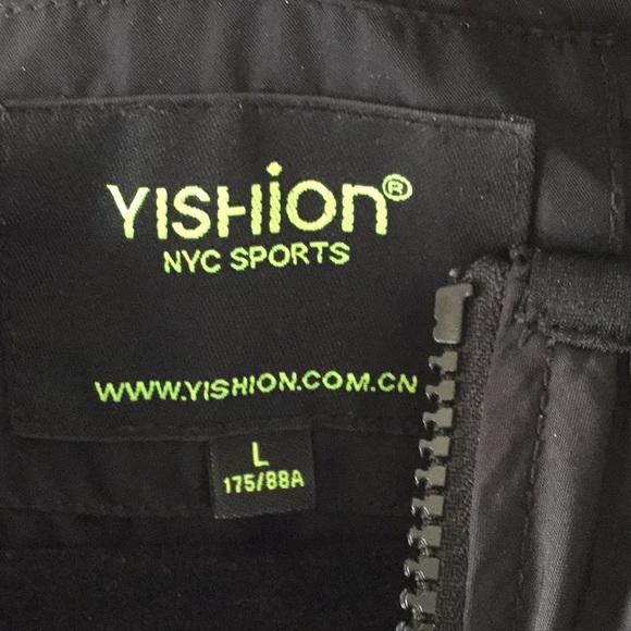 Yishion NYC Black Zip Front Windbreaker Streetwear - Picture 2 of 7